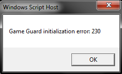 Error 230 GameGuard